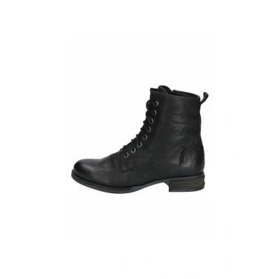 Afbeelding van Josef Seibel Veterboots schwarz, Dames, Maat: 36, Schwarz Leer