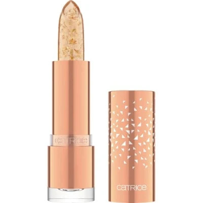 Afbeelding van Catrice Glam In Gold Glow lippenbalsem nr. 010 transparant, hydraterend, voedend, kleuraanpassing, natuurlijk, glanzend, veganistisch, olievrij, parabenen, zonder deeltjes
