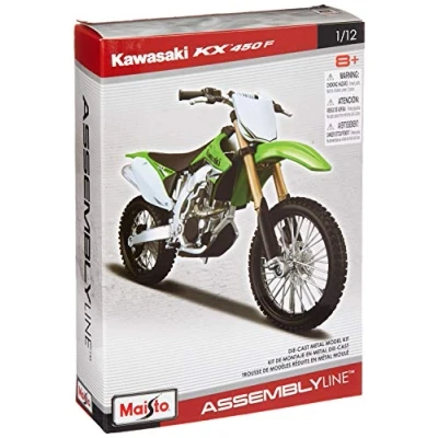 Afbeelding van MAISTO Kawasaki KX 450F &#039;KIT&#039; schaal 1:12