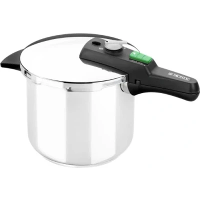 Afbeelding van Monix Quick snelkookpan, 6 l, roestvrij staal 18/10, compatibel met alle warmtebronnen, inductie inbegrepen