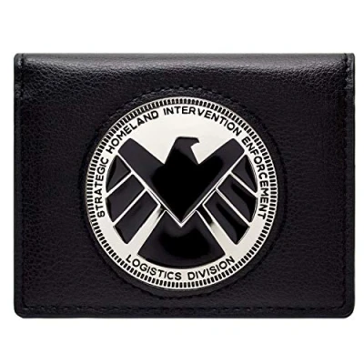 Afbeelding van Marvel Avengers Agents of Shield Phil Coulson Badge zwart portemonnee, zwart, één maat, zwart., Eenheidsmaat