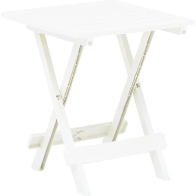 Afbeelding van Tuintafel inklapbaar 45x43x50 cm kunststof wit