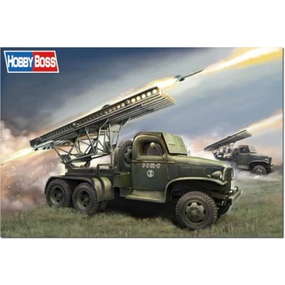 Afbeelding van 1:35 HobbyBoss 84572 GMC CCKW 352 with BM13/16 Katyusha Militaire Truck Plastic Modelbouwpakket