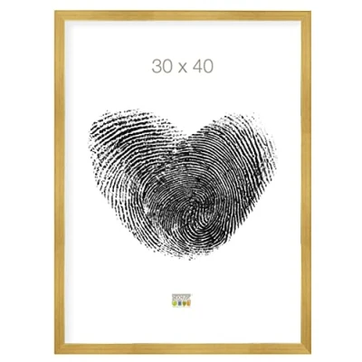 Afbeelding van Deknudt Frames fotolijst S41JA1 hout goudkleur foto: 30x40 cm