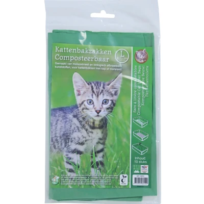 Afbeelding van Boon Kattenbakzak Composteerbaar Large 10 stuks