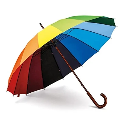 Afbeelding van LEGAMI Kleine opvouwbare regenboog paraplu, Regenboog, Modern