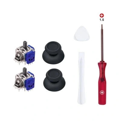 Afbeelding van Wigearss 7 in 1 Reparatieset voor Hall Effect Analoge controller PS5 controller, vervangende accessoires met openingsgereedschap, compatibel DualSense