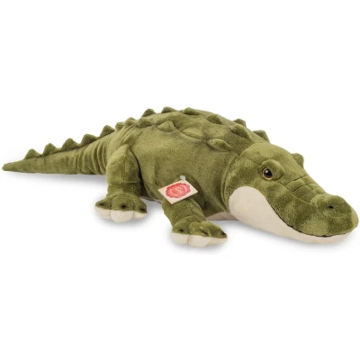 Afbeelding van Hermann Teddy Knuffeldier Krokodil zachte pluche stof premium knuffels groen 60 cm Reptielen