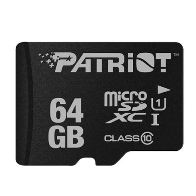 Image de Psf64gmdc10 64 go micro sdhc 80 mo/s noir