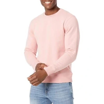 Image de Amazon Essentials Sweat shirt à col rond en polaire (grandes tailles disponibles) Men&#039;s, Rose, L