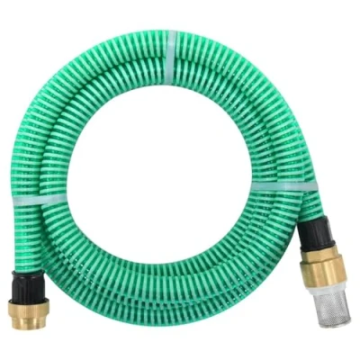 Afbeelding van vidaXL Zuigslang met messing aansluitingen groen 1,1&quot; 10 m PVC