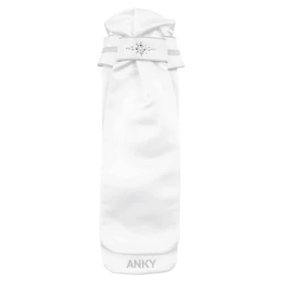 Afbeelding van Anky Plastron Stone deluxe Wit zilver