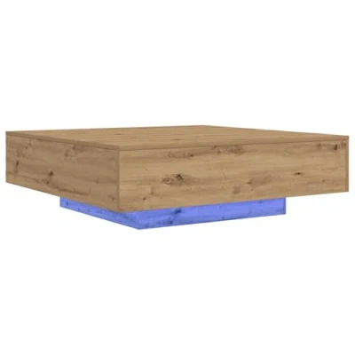 Afbeelding van vidaXL Salontafel Ambachtelijk eiken Bewerkt hout 100 x 31 cm