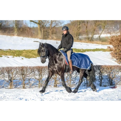 Afbeelding van Bucas Riding Rug Navy/Silver 155/208