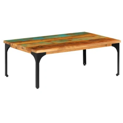 Afbeelding van Salontafel 100x60x35 cm massief gerecycled hout