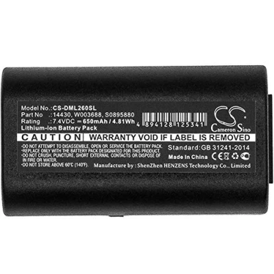 Afbeelding van CS DML260SL batterijen 650mAh compatibel met [DYMO] 260P, 280, LabelManager 260, PnP, voor [3M] PL200 vervangt 14430, 1758458, S08958,