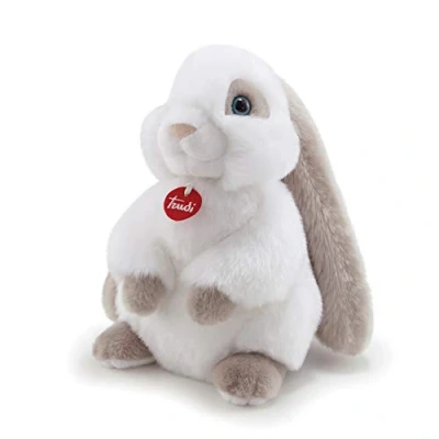 Afbeelding van Trudi Classic knuffel Konijn Clemente 27 cm Hoge kwaliteit pluche Knuffeldier voor jongens en meisjes Wit 20x27x20 maat M