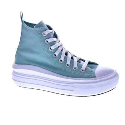 Afbeelding van Converse Chuck Taylor ALL STAR MOVE Unisex Sneakers hoog voor kinderen, Maat: 35.5, Vernal pool/white/black Textiel