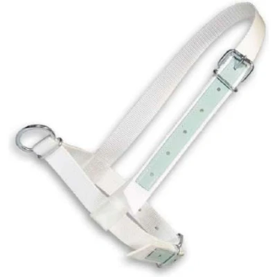 Afbeelding van Halster Koe Wit Show 40Mm.Met Leer