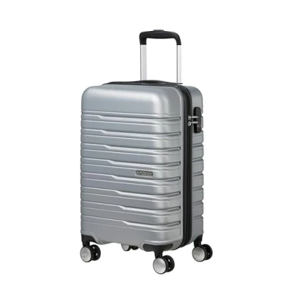 Image de American Tourister Flashline Spinner S Slim, bagage à main, 55 cm, 34 L, argenté (Sky Silver)