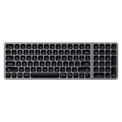 Afbeelding van SATECHI Draadloos Bluetooth toetsenbord met Amerikaanse QWERTY achtergrondverlichting, meerdere apparaten, achtergrondverlichting voor MacBook Pro/Air, iPad Mac, iMac en meer,