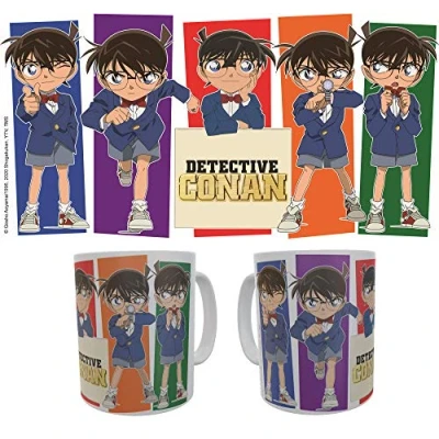Afbeelding van SAKAMI Detektiv Conan Case Closed Edogawa mok 320 ml origineel en gelicentieerd product, 1 stuk (1 stuk)