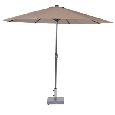 Afbeelding van Lotus Parasol Ø300 cm Carbon Black Taupe