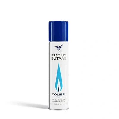 Afbeelding van Colibri Butaangas 300 ml voor het bijvullen van aanstekers, keukenbranders enz. navulfles gas aanstekers met 99,9994% puur premium butaan