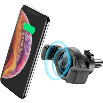 Afbeelding van Cellularline Mobiel Broodje Draadloos, Smartphonehouder, Zwart