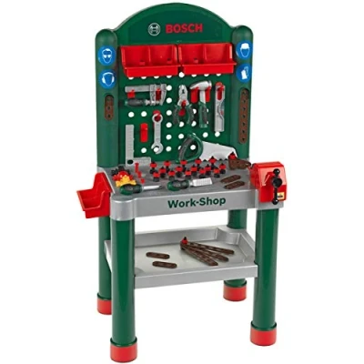 Afbeelding van Theo Klein 8320 Bosch multifunctionele workshop I 79 onderdelen Werkblad met leerfunctie Speelgoed voor kinderen vanaf 3 jaar
