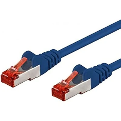 Afbeelding van Intellinet 735216 RJ45 Netwerkkabel, patchkabel CAT 6 S/FTP 0.50 m Blauw Vergulde steekcontacten 1 stuk(s)