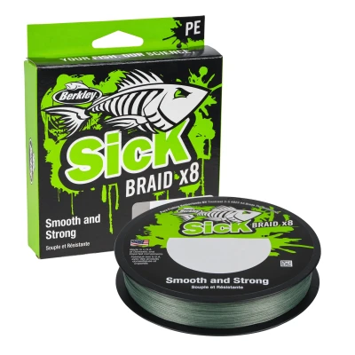 Afbeelding van Berkley Sick Gevlochten lijn Moss Green 2000m 0.23mm (23.6kg)