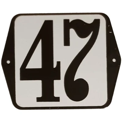 Afbeelding van Huisnummer standaard nummer 47 Warentuin Mix
