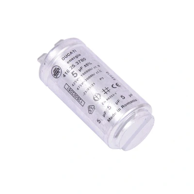 Afbeelding van AEG 1250020516 aanloopcondensator droogkast 5UF 425/475V condensator, 5MF ducati
