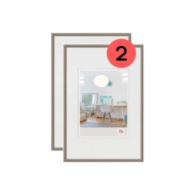 Afbeelding van walther design KV030D3 New Lifestyle kunststof fotolijst, 20 x 30 cm, staal, 3 stuks