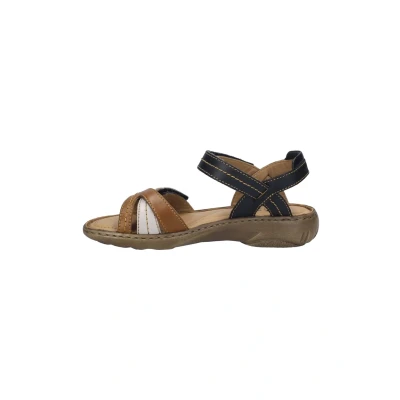 Afbeelding van Josef Seibel Debra Outdoorsandalen, Dames, Maat: 38, Schwarz multi Leer