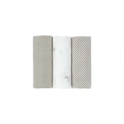 Afbeelding van Lassig Hydrofiele Doeken L 3 Pcs Rainbow 80 X Cm Beige