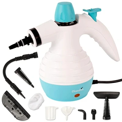 Afbeelding van Cleanrite Stoomreiniger Handstomer Stoomapparaat Kleding Set Wit