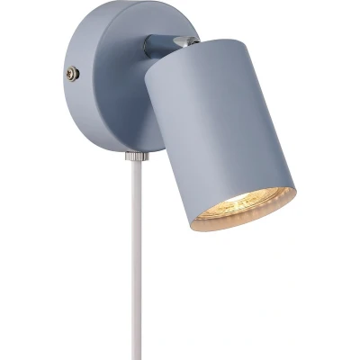 Afbeelding van Explore wandspot met kabel en stekker, GU10, blauw