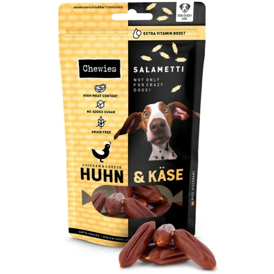 Afbeelding van 200g Chewies Salametti kip &amp; kaas hondensnacks