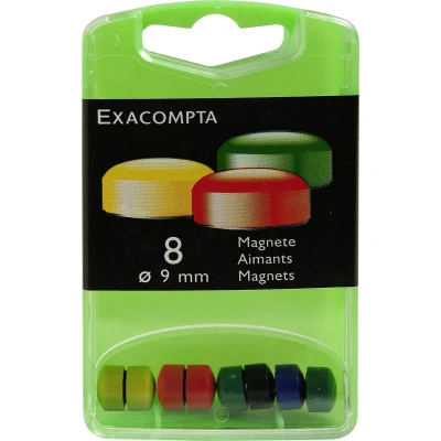 Afbeelding van Exacompta, Magneet, Doos 8 Magneten 9mm Assorti (8 x)