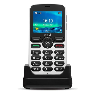 Image de Doro 5860 Blanc avec Youfone contrat appels illimités + 30000 Mo 4G+