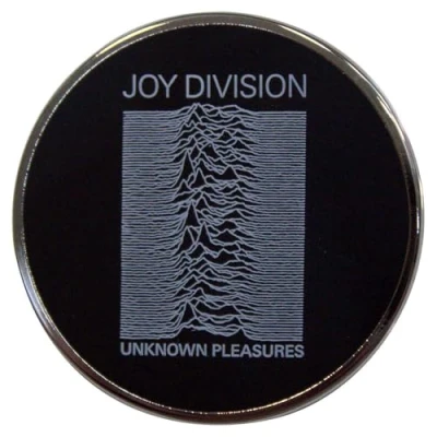 Afbeelding van Joy Division Unknown Pleasures Pin Zwart