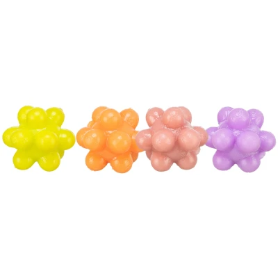 Afbeelding van Trixie Noppen Ballen Rubber Assorti 3,5X3,5X3,5 CM 4 ST