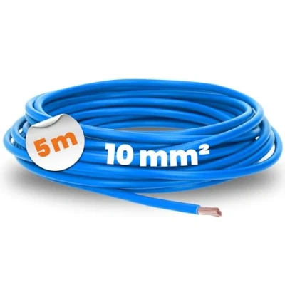 Afbeelding van 5 meter Lapp 4520025 H07V K 10 mm² blauw I bedradingskabel kernkabel flexibel PVC enkelader meeraderig 10mm2 bedrading