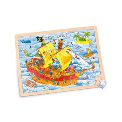 Afbeelding van Goki Pirate Puzzel voor kinderen, Maat: One Size, Multicoloured