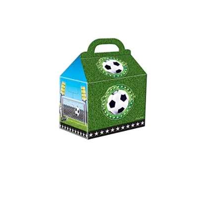 Afbeelding van Voetbal Uitdeeldoosjes 9x9x8cm 4 stuks