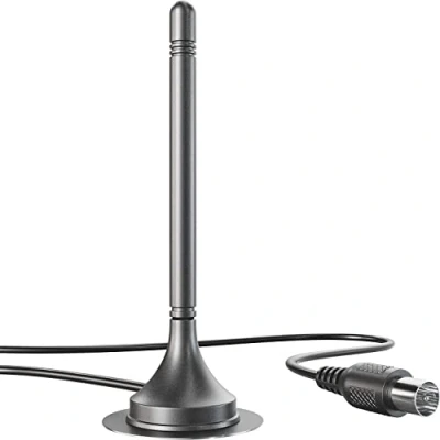 Afbeelding van KabelDirekt DVB T2 HD, T1 DTT antenne voor een maximale digitale ontvangst met stabiele magneetvoet en 3 m kabel alle T2, T, ontvangers, smalle uitvoering