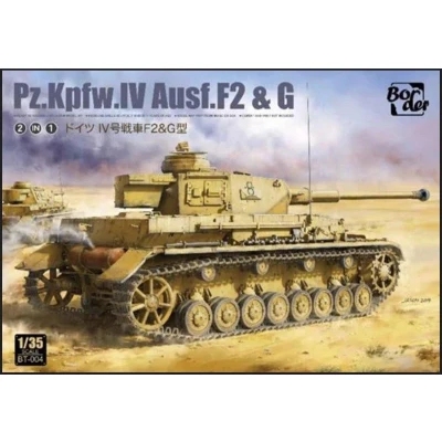Afbeelding van 1:35 Border Model BT004 Pz.Kpfw.IV Ausf.F2&amp;G Plastic Modelbouwpakket