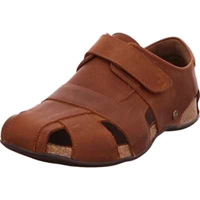 Afbeelding van Panama Jack Fletcher Basics, gesloten sandalen voor heren, Braun Cuero C5.